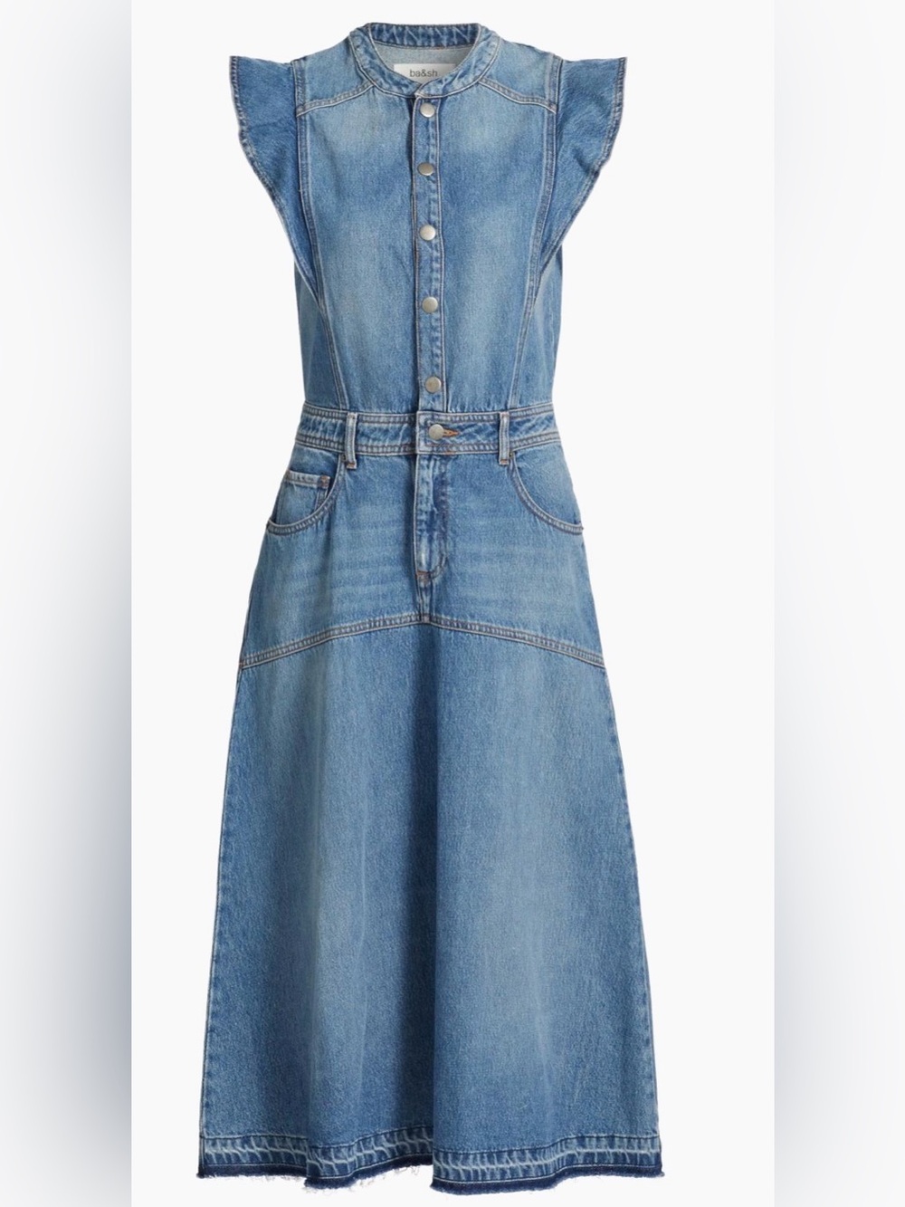 Ba&Sh Vayea midi denim dress